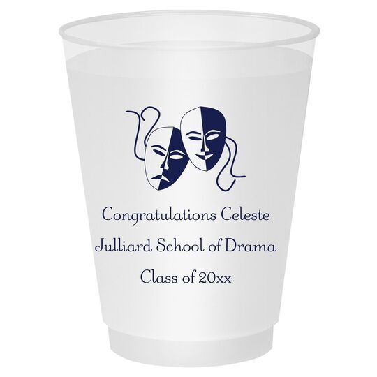 Tragedy and Comedy Masks Shatterproof Cups