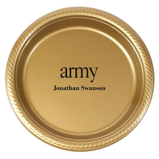 Big Word Army Plastic Plates