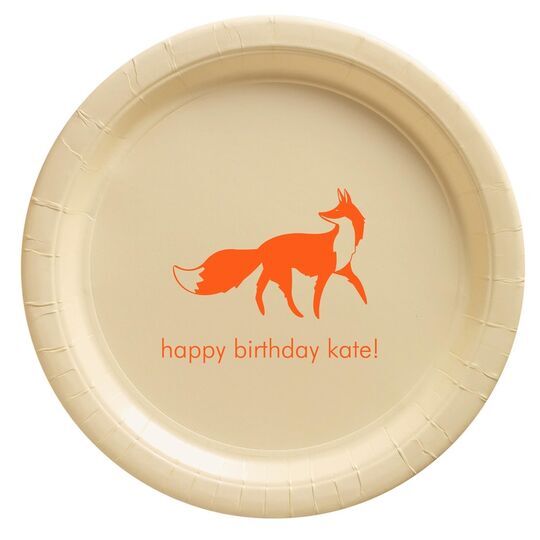 Fox Paper Plates