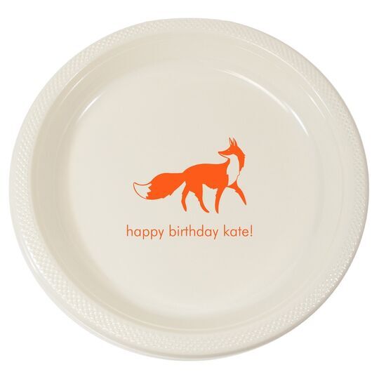 Fox Plastic Plates