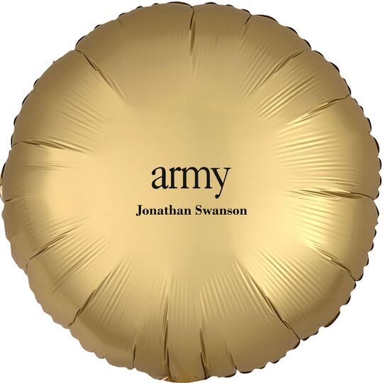Big Word Army Mylar Balloons