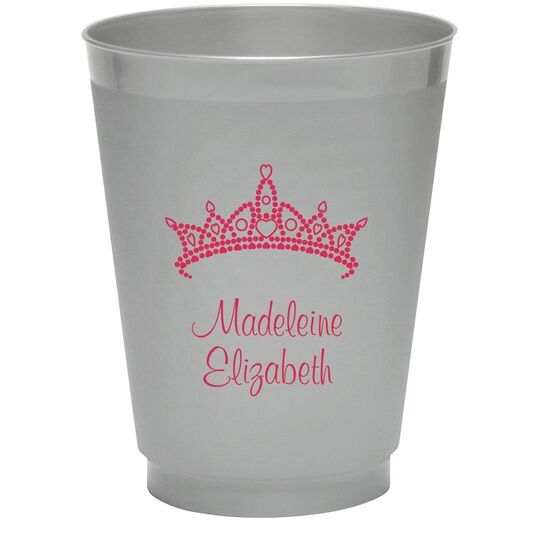 Diamond Crown Colored Shatterproof Cups