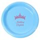 Diamond Crown Plastic Plates Image 1 of 2