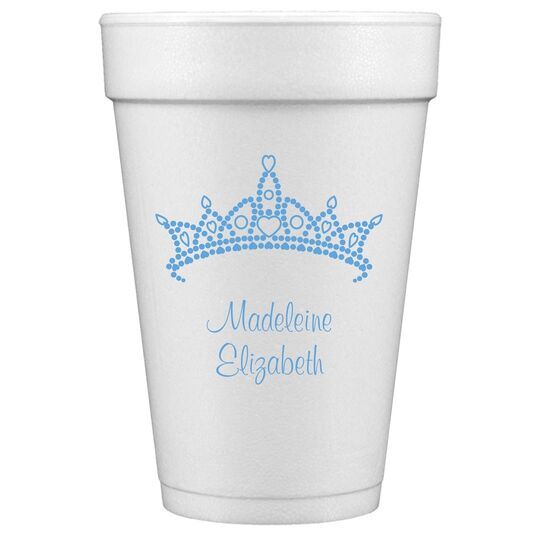 Diamond Crown Styrofoam Cups