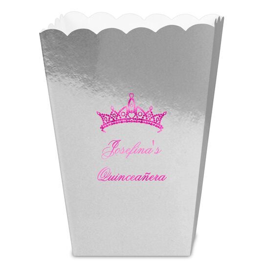 Diamond Crown Mini Popcorn Boxes