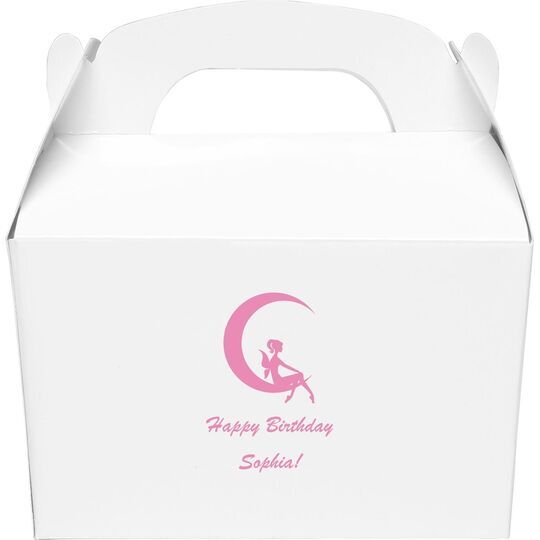 Fairy on the Moon Gable Favor Boxes