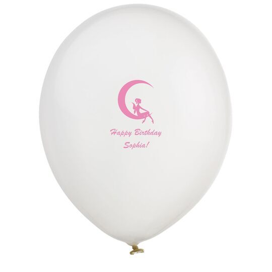 Fairy on the Moon Latex Balloons