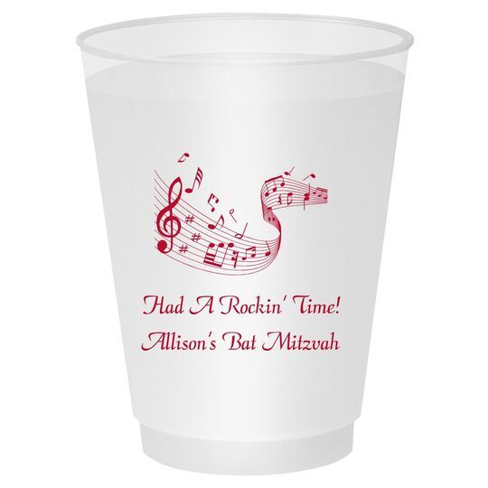 Musical Staff Shatterproof Cups