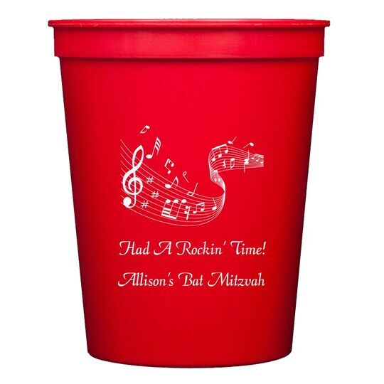 Musical Staff Stadium Cups