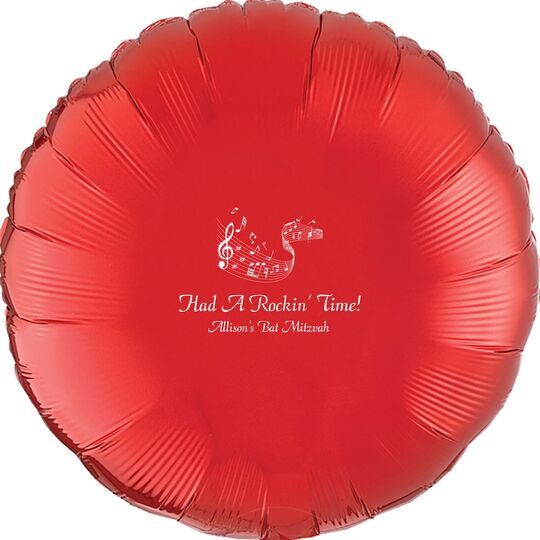 Musical Staff Mylar Balloons