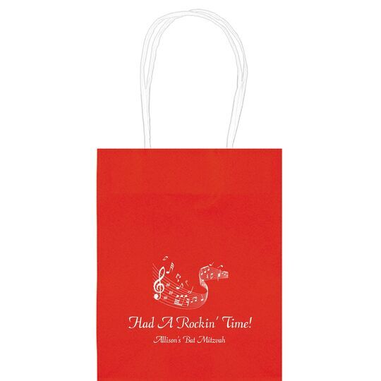 Musical Staff Mini Twisted Handled Bags