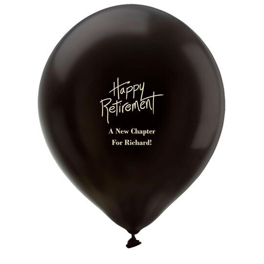 Fun Happy Retirement Latex Balloons