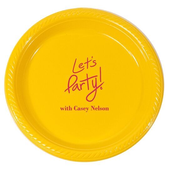 Fun Let's Party Plastic Plates