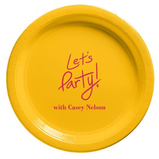 Fun Let's Party Paper Plates