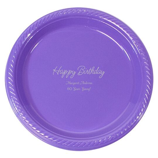 Perfect Happy Birthday Plastic Plates