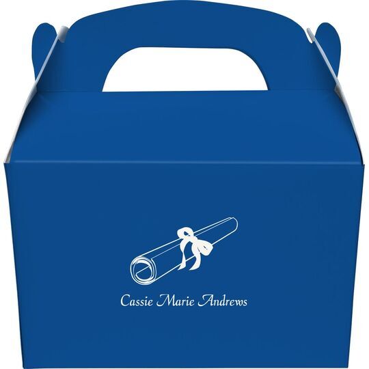 My Diploma Gable Favor Boxes