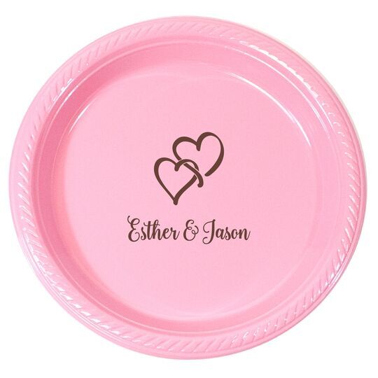 Interlocking Double Hearts Plastic Plates