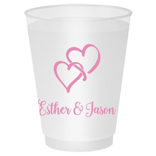 Interlocking Double Hearts Shatterproof Cups