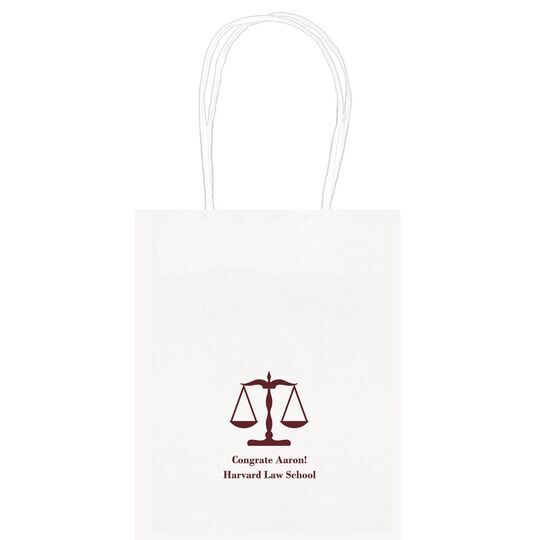 Scales of Justice Mini Twisted Handled Bags