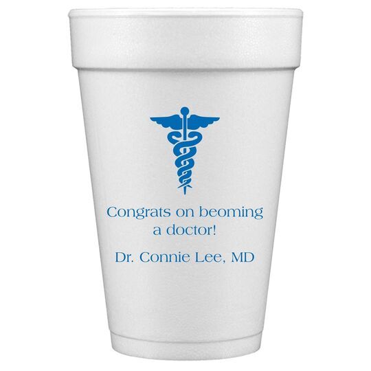 Medical Symbol Styrofoam Cups