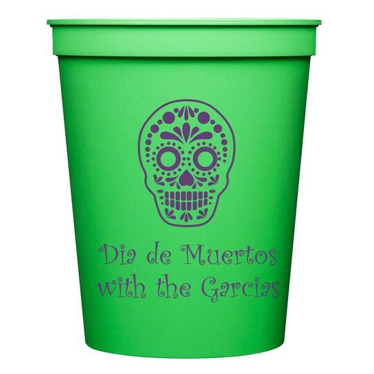 Sugar Skull Stadium Cups