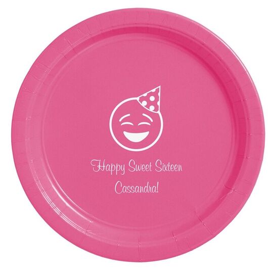 Party Hat Emoji Paper Plates