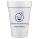 Party Hat Emoji Styrofoam Cups Image 1 of 2