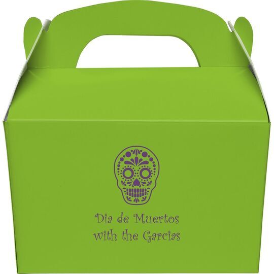 Sugar Skull Gable Favor Boxes