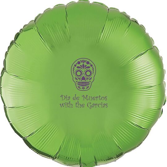 Sugar Skull Mylar Balloons