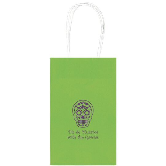 Sugar Skull Medium Twisted Handled Bags