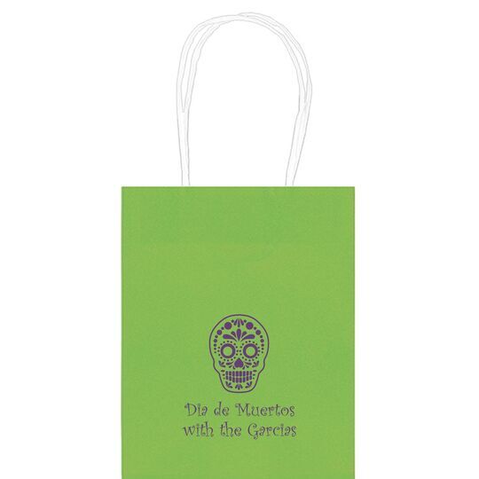 Sugar Skull Mini Twisted Handled Bags
