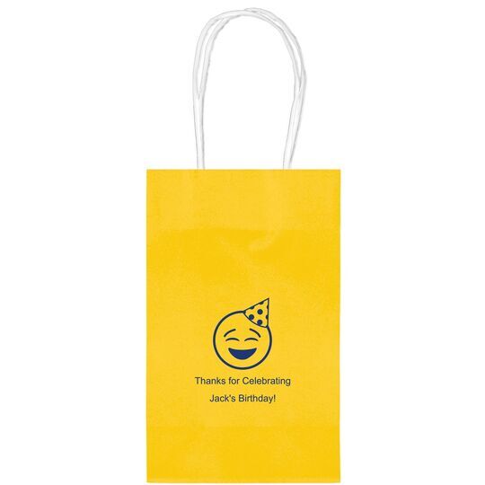 Party Hat Emoji Medium Twisted Handled Bags