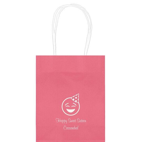 Party Hat Emoji Mini Twisted Handled Bags