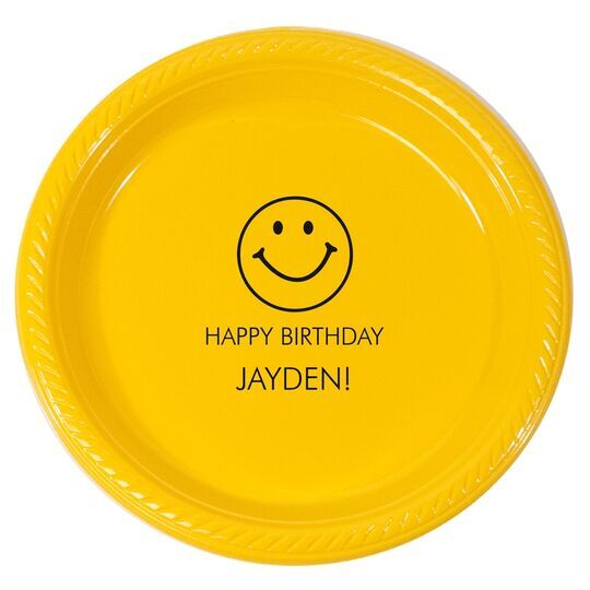 Smiley Face Plastic Plates