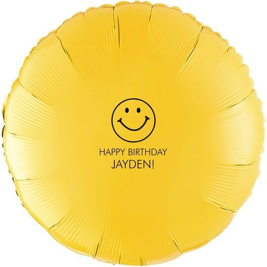 Smiley Face Mylar Balloons