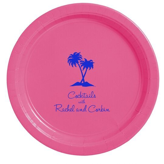 Palm tree paper clearance plates