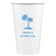 Palm Trees Paper Coffee Cups Image 2 of 3