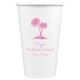 Palm Trees Paper Coffee Cups Image 3 of 3