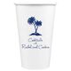 Palm Trees Paper Coffee Cups Image 1 of 3