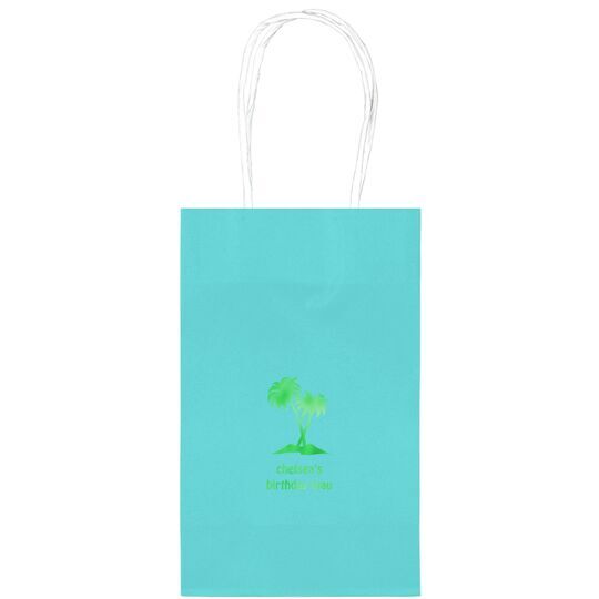 Palm Trees Medium Twisted Handled Bags
