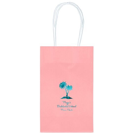 Palm Trees Medium Twisted Handled Bags