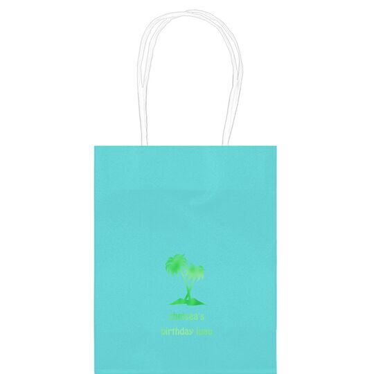 Palm Trees Mini Twisted Handled Bags