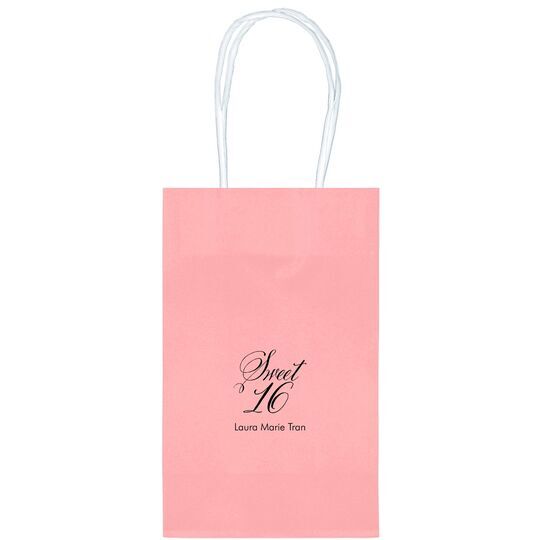 Elegant Sweet Sixteen Medium Twisted Handled Bags