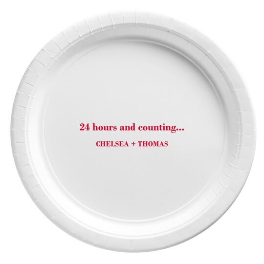 Your Flush Left Bottom Phrase Paper Plates