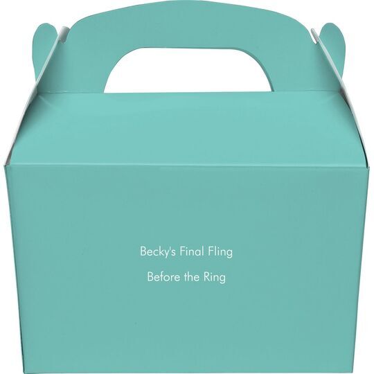 Your Flush Left Bottom Phrase Gable Favor Boxes
