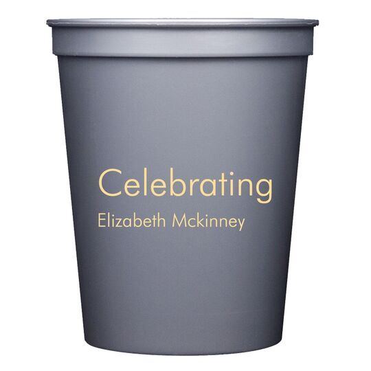 Right Side Name Stadium Cups