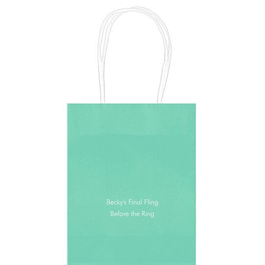 Your Flush Left Bottom Phrase Mini Twisted Handled Bags