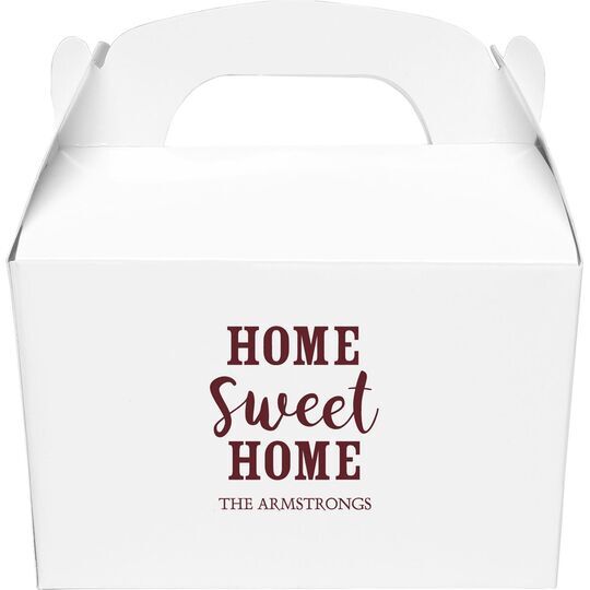 Home Sweet Home Gable Favor Boxes