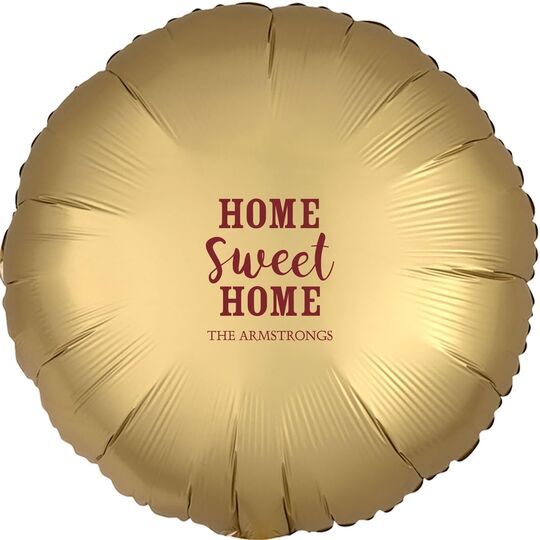 Home Sweet Home Mylar Balloons