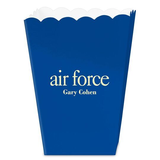 Big Word Air Force Mini Popcorn Boxes